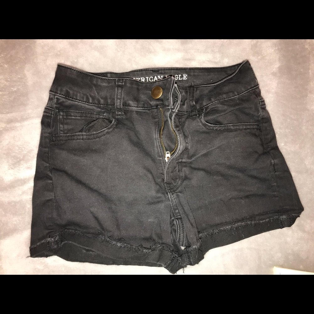 Black American Eagle Shorts, Hi-Rise size 4